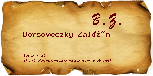 Borsoveczky Zalán névjegykártya